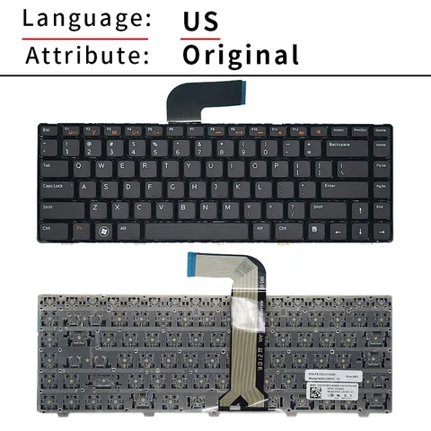 Клавиатура для ноутбука Dell Inspiron 14R N4110 M4110 N4050 M4040 N5050 M5050 M5040 N5040 P17S N4120 M4120 L502X