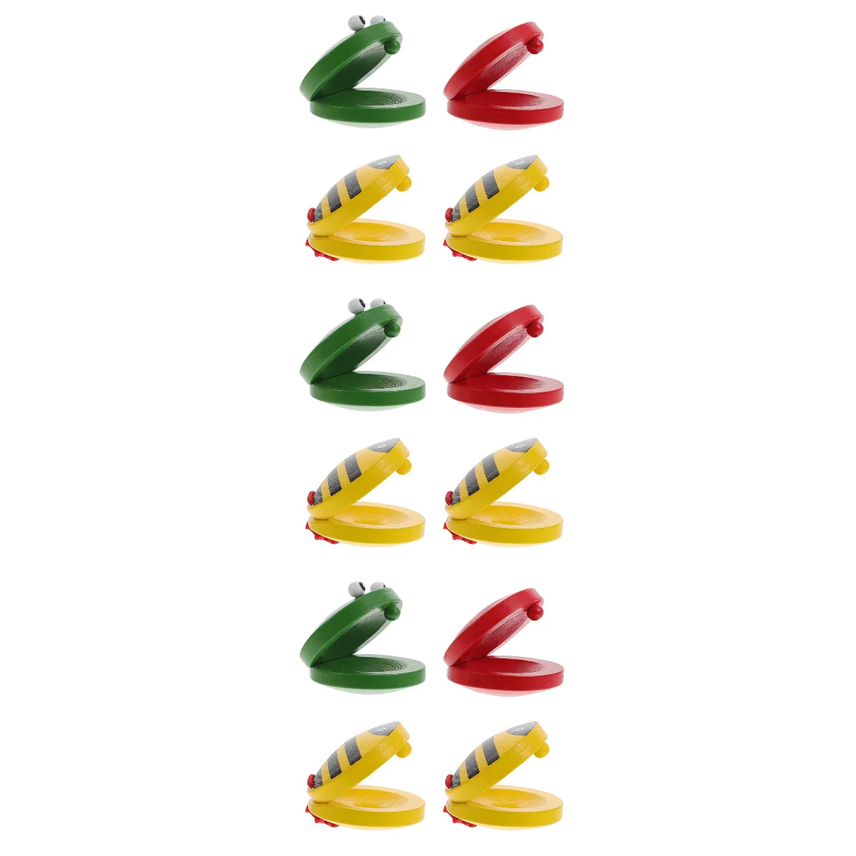 

Castanets Percussion Wood Toy Animal Traditional Maker Noise Ratchet Wooden Instrument Clapper Castanet Childrenbaby Hand