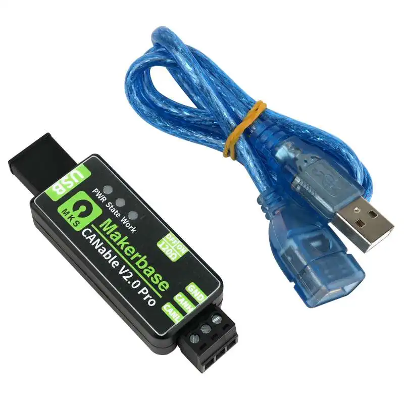 Анализатор адаптера Makerbase CANable 2.0 USB-CAN с чехлом CANFD Slcan SocketCAN CANdleLight Klipper для Raspberry Pi