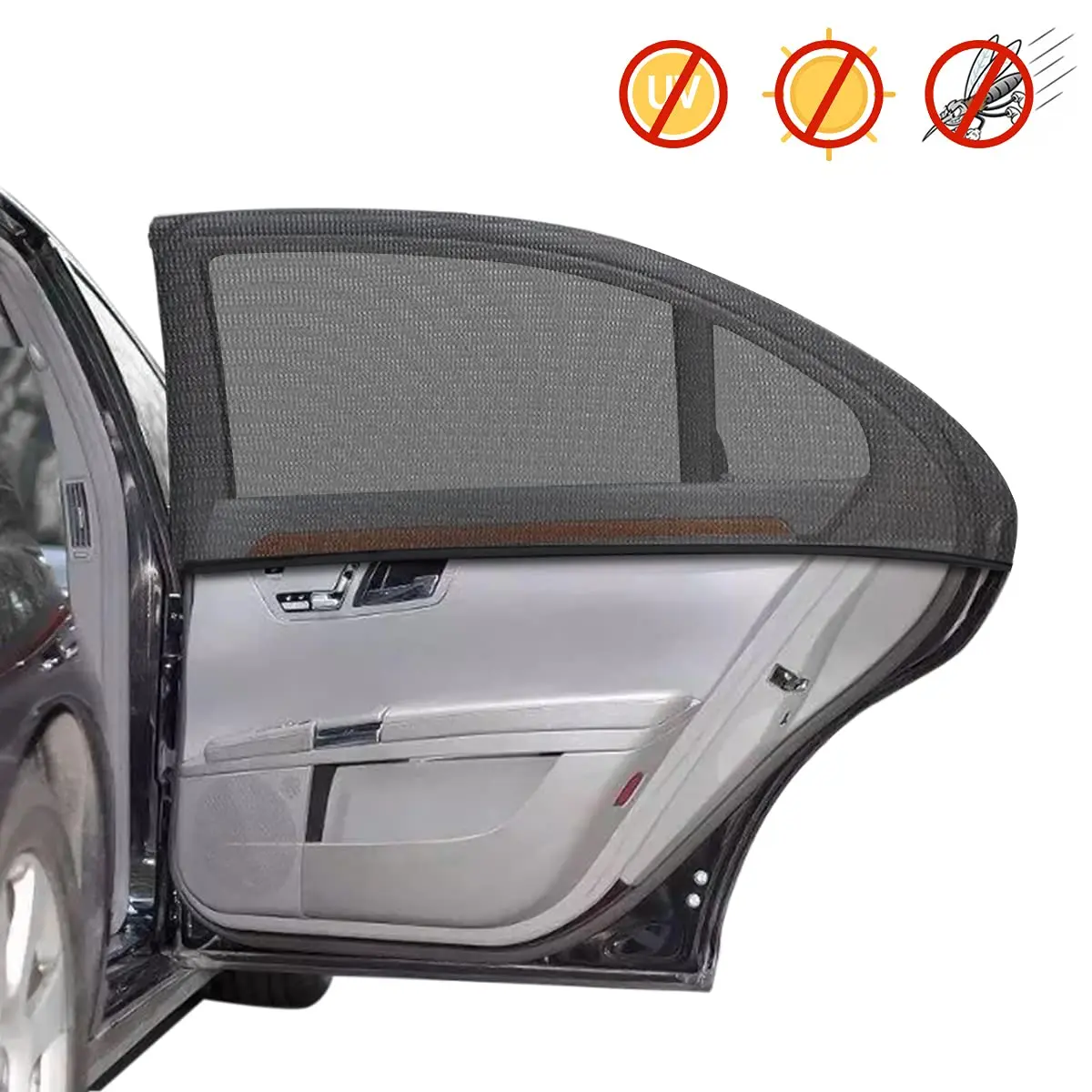 

Universal Car Back Window Shade 2 Pack Car Side Window Sunshade UV Rays And Privacy Protection Baby Car Shades For Side Window