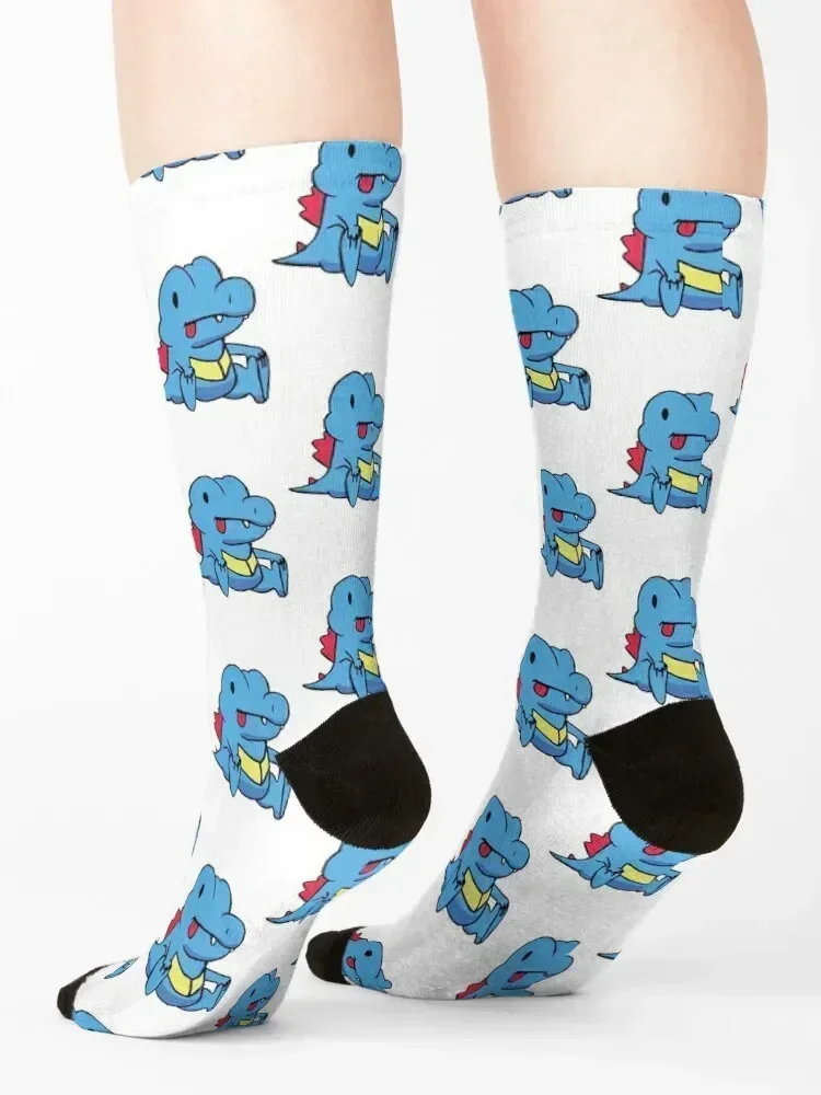 Винтажные носки Derp Totodile в стиле ретро зимние подарки рождественские чулки для