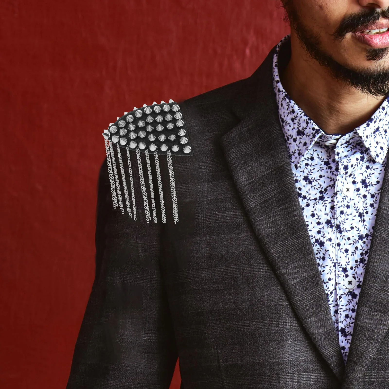 Заклепки эполеты погоны на плечо ювелирные изделия кисточка DIY костюмы значок