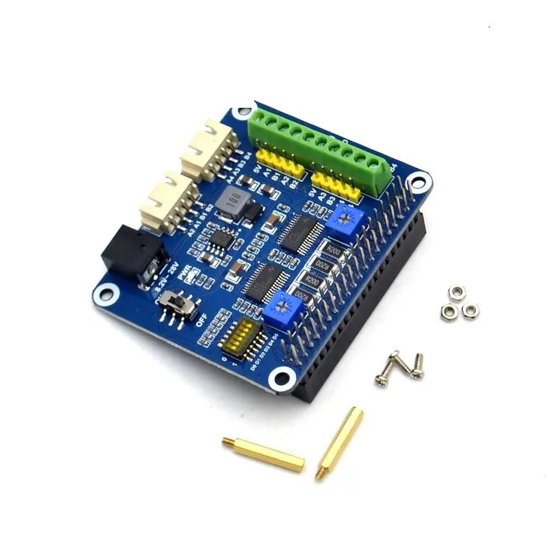 

Плата драйвера шагового двигателя DRV8825 для Raspberry pi Zero W/3B +/4B, модуль с двумя двигателями, улучшение дороги, гарантия качества