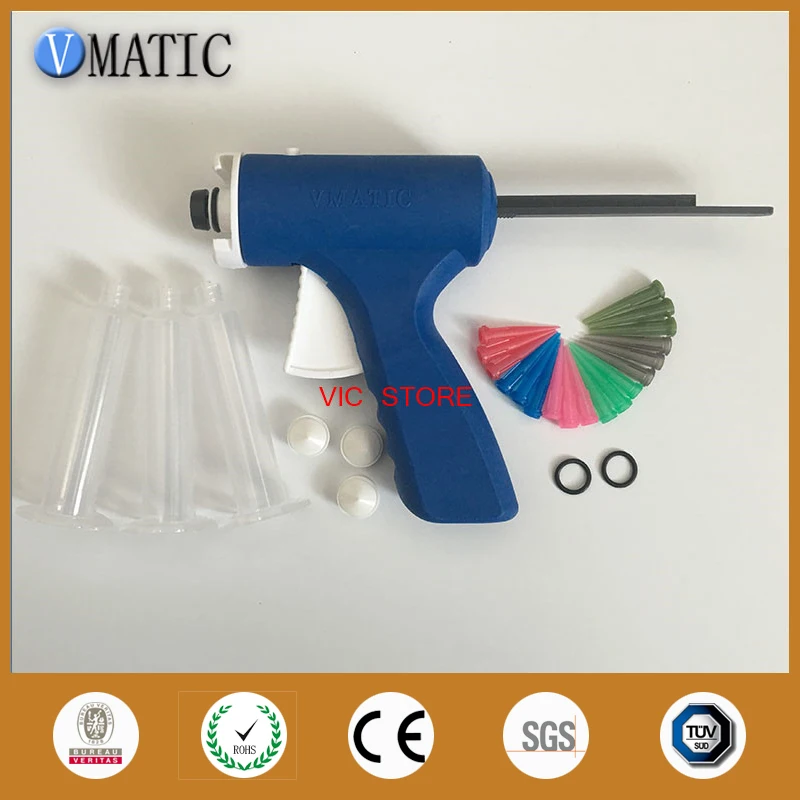 

Free Shipping 2023 Quality 10cc/ml Manual UV Glue Syringe Dispenser Dispensing Caulk Gun