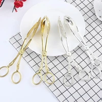 home salad cake clip multifunction vintage food tong bread clamp dessert clip barbecue tools for kitchen utensils
