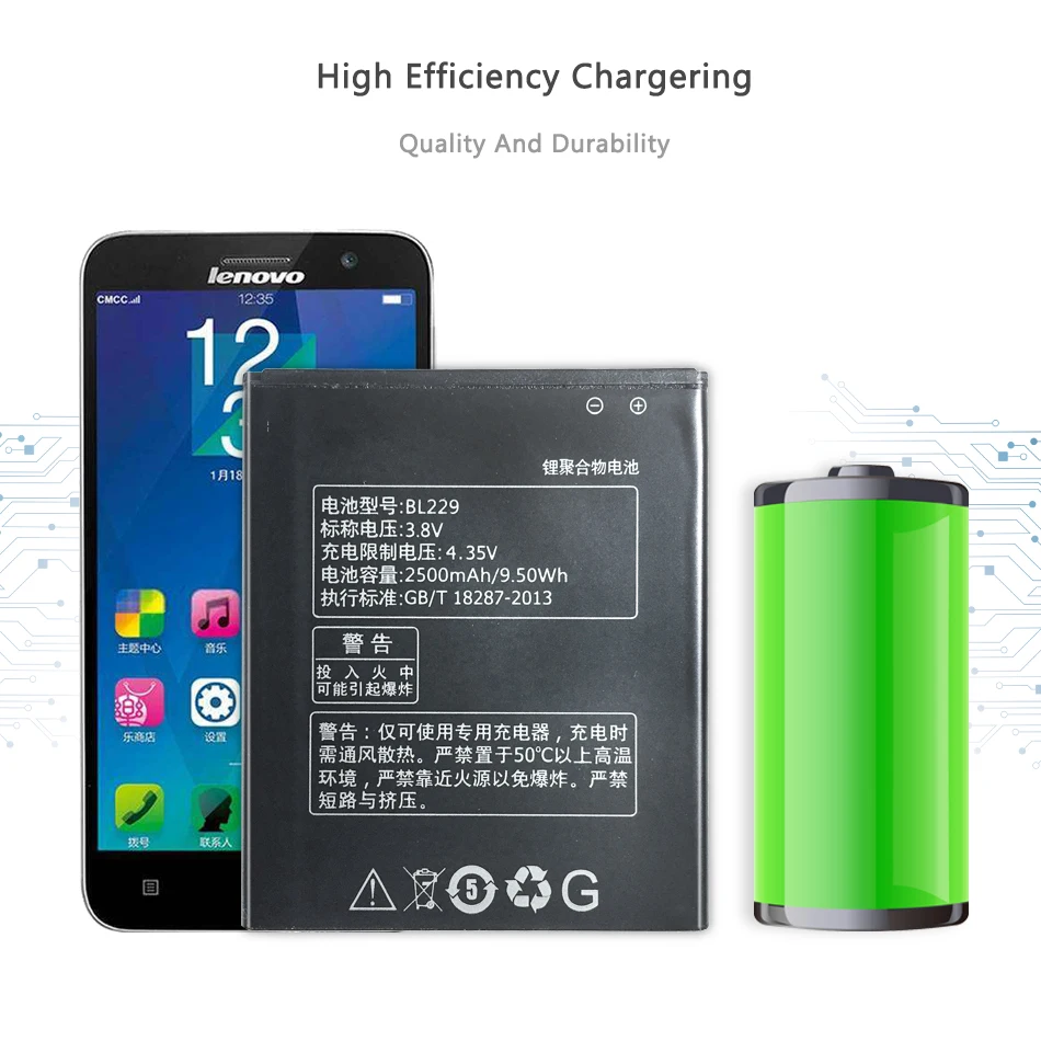 Новый аккумулятор BL 229 BL229 для Lenovo A8 A806 A808T 2500 мАч высокое качество |