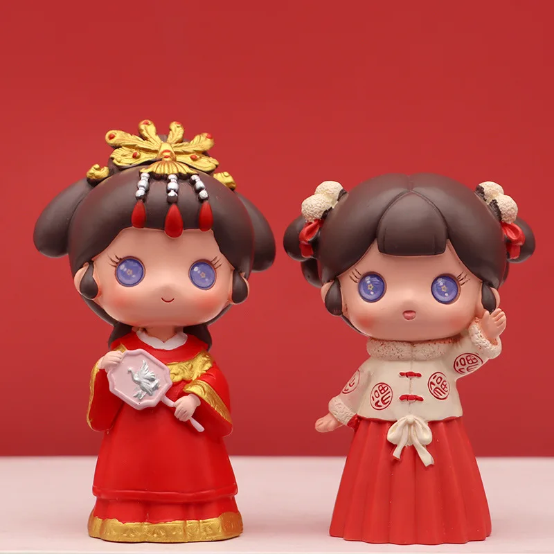 

Blind Box Han Dress Girl Chinese Style Traditional Guess Bag Anime Figures Girls Children Birthday Gifts Desktop Decor Model New