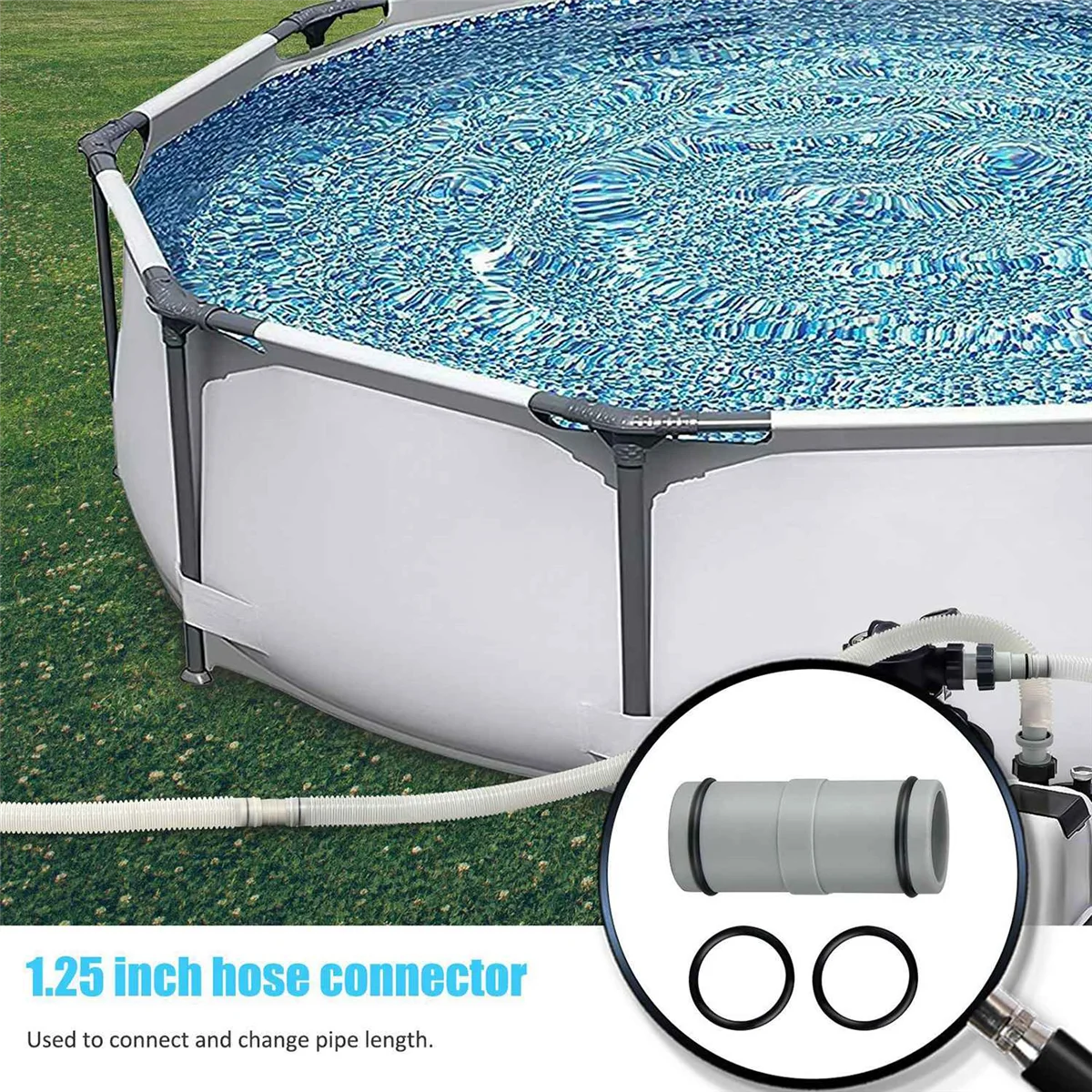 2 шт. соединитель для фильтра бассейна 1 25 дюйма