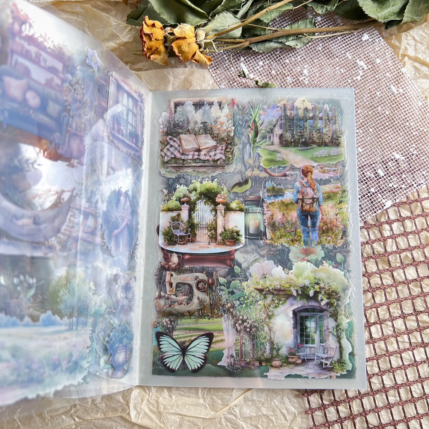 

Набор Винтажных Стикеров Journamm, 20 Листов: Животные, Книги, Для Скрапбукинга, Ретро-декор