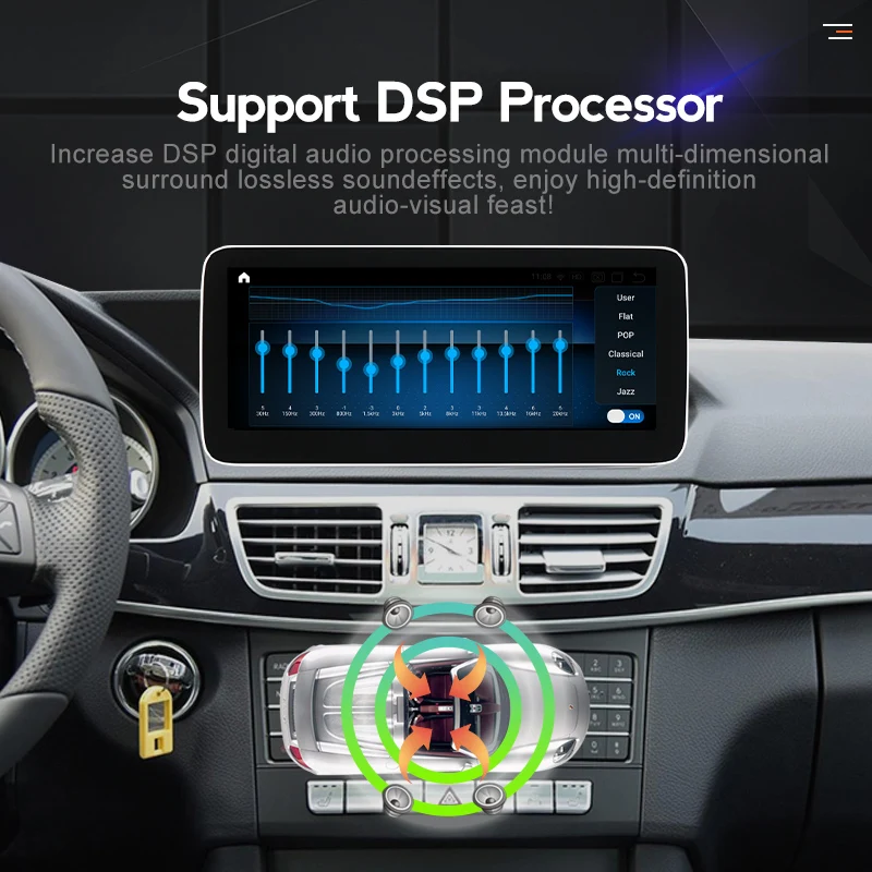 Автомобильный мультимедийный плеер Dvd-плеер на Android 11 с GPS Wi-Fi для Mercedes Benz E Class W212 E200