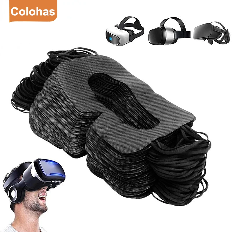 

50/100 шт VR маска для глаз крышка пот дышащий одноразовые нетканые материалы для Oculus Quest 2 ремешок на голову VR аксессуары Oculus