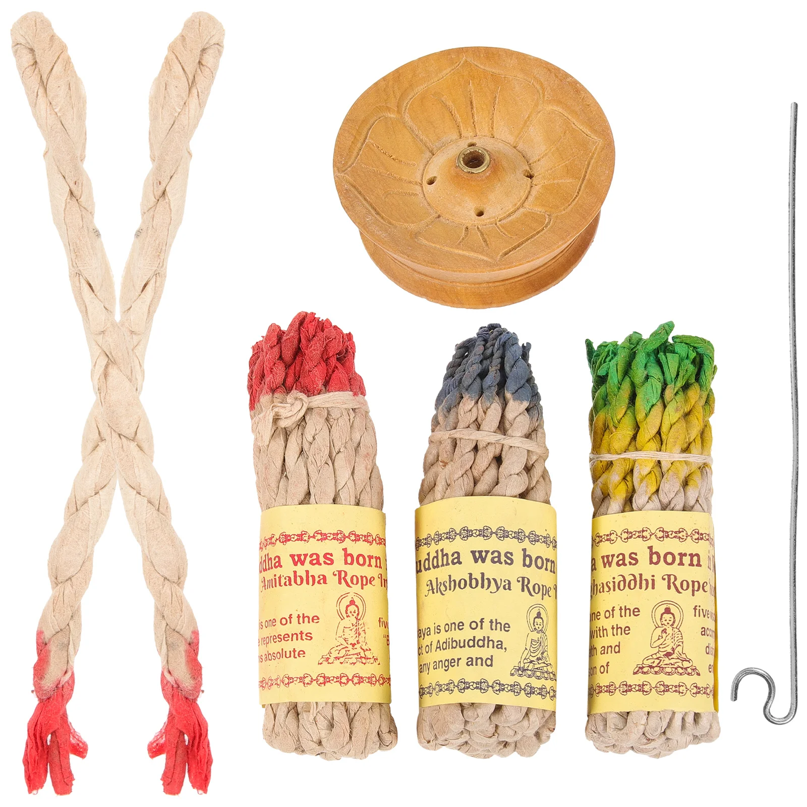 

Set Rope Catcher Aroma Burner Tibetan Ropes Holder Decorative Household