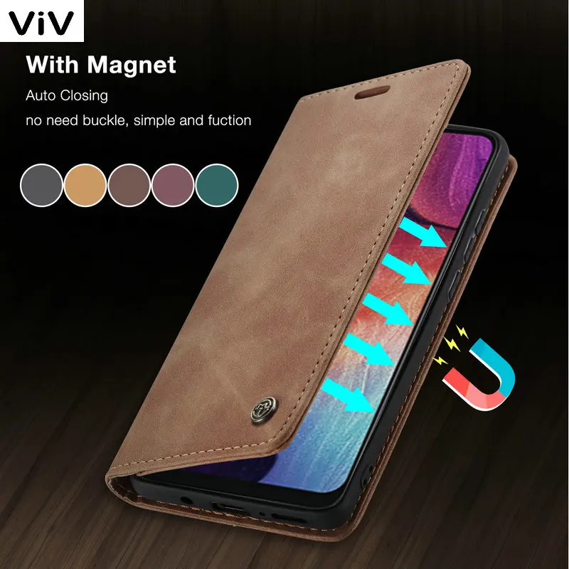 

CaseMe For Samsung A51 A 50 A52 A51 A71 A41 A42 Cases Magnetic Flip Leather Cover Wallet Card Slots Vintage Book For Galaxy A51