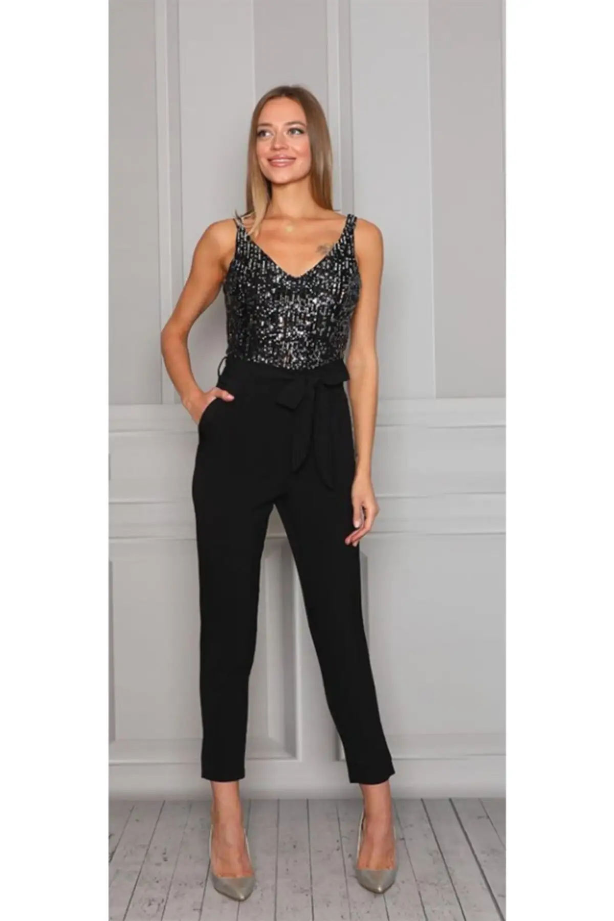 

Women's Overalls Pulpayet Kokoş Style Hot Casual Loose Baggy Trousers Jumpsuit Jumpsuit Pants Romper Jumpsuit Broadcloth
