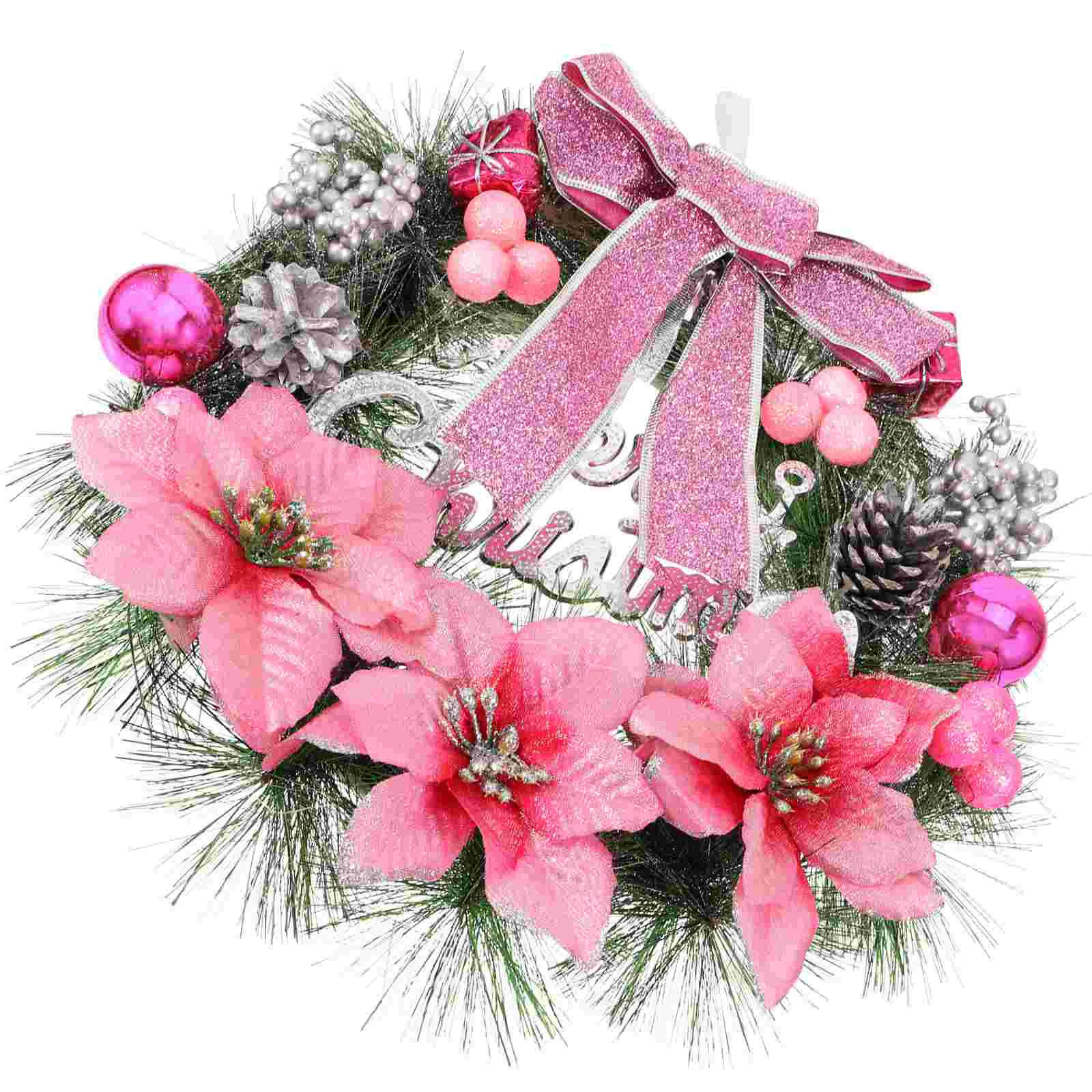 30-сантиметровый подвесной декор искусственные сосновые венки рождественская