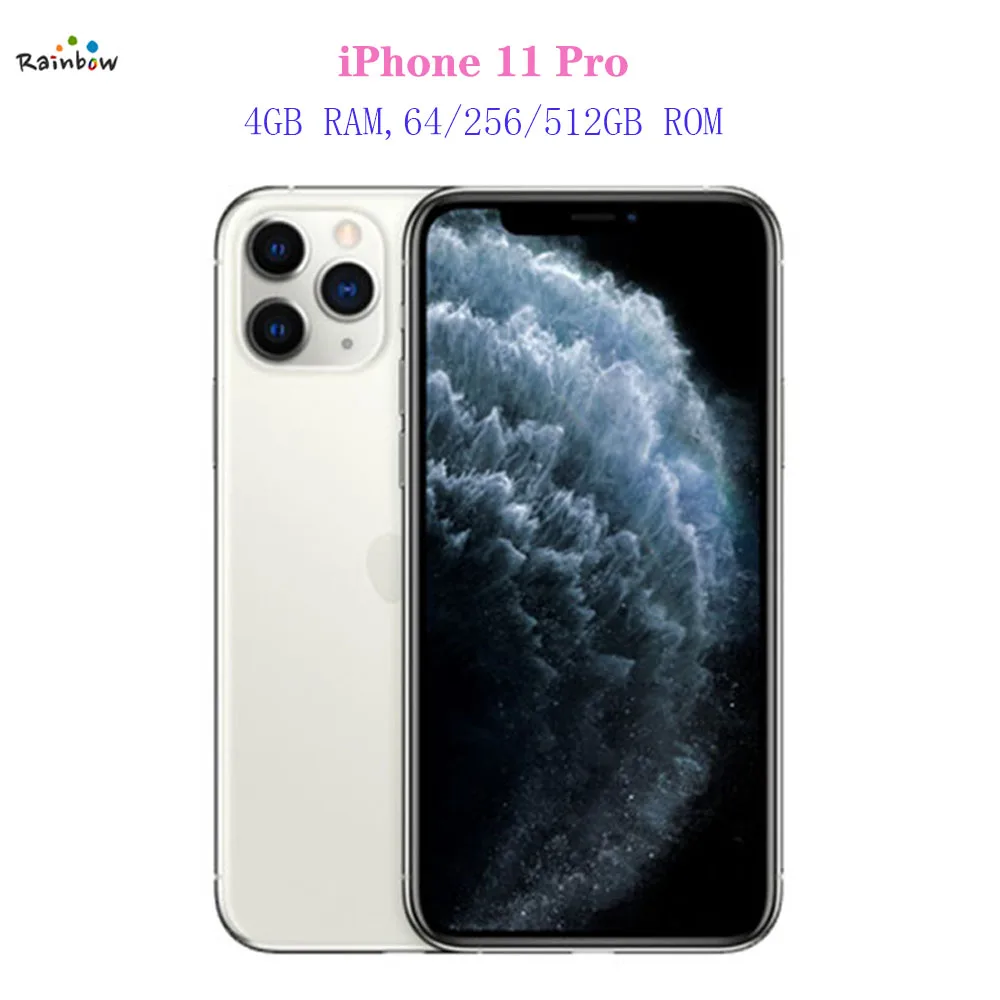 Оригинальный разблокированный сотовый телефон Apple iPhone 11 Pro A13 Bionic 5 8 дюйма 4 Гб ОЗУ