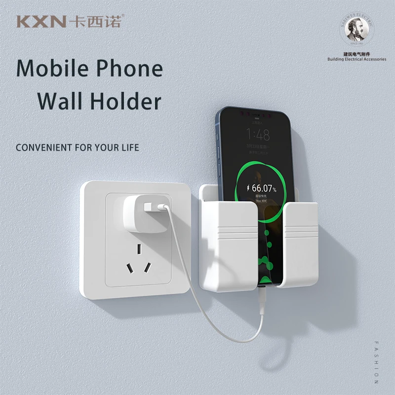 Настенный держатель для Iphone Xiaomi IOS Универсальный Крючок зарядки мобильного