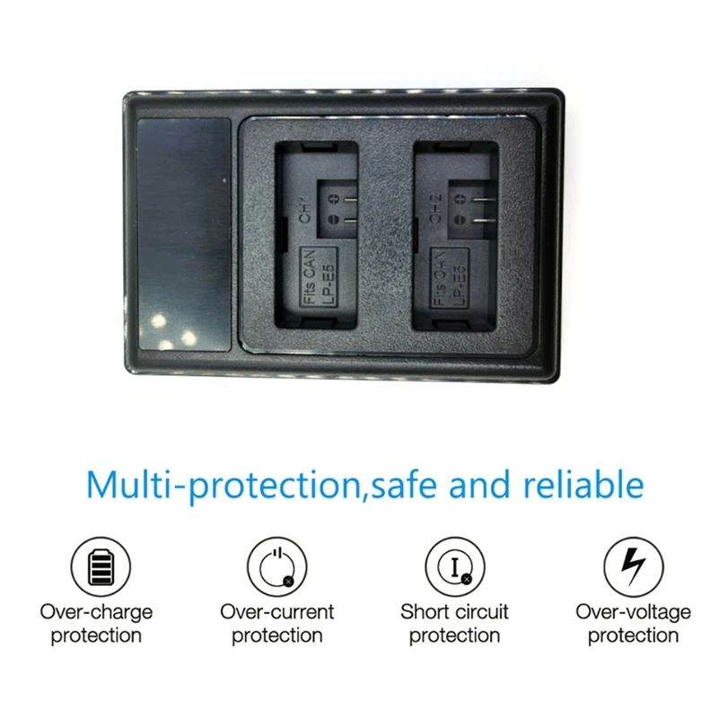 Зарядное устройство LP-E5 с двумя USB-портами для Canon EOS T1I XS Xsi EOS 450D 500D 1000D (art.: 3920bfcabb8fa) - 3920bfcabb8fa