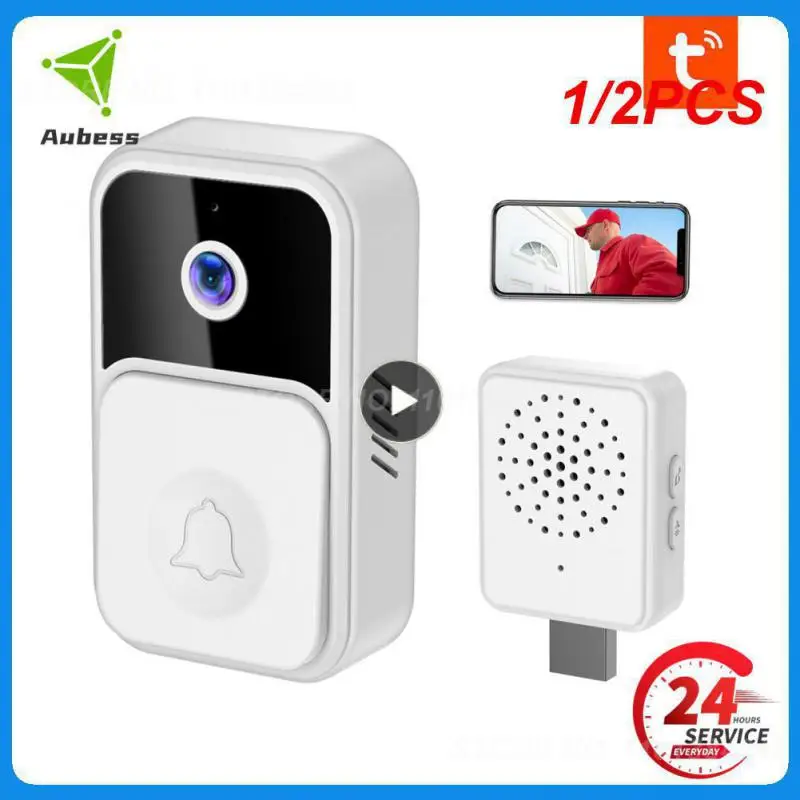 

1/2PCS New Tuya Wireless Doorbell With camera HD Video doorbell Outdoor wireless doorbell Wifi doorbell camera smart doorbell