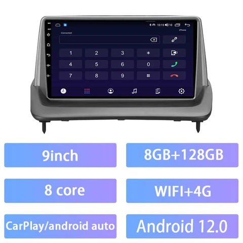 Автомагнитола, мультимедийная навигация Android 12 для 9-дюймового Volvo S40 C30 C70 2004-2013, головное устройство CarPlay, видеоплеер DSP 128G