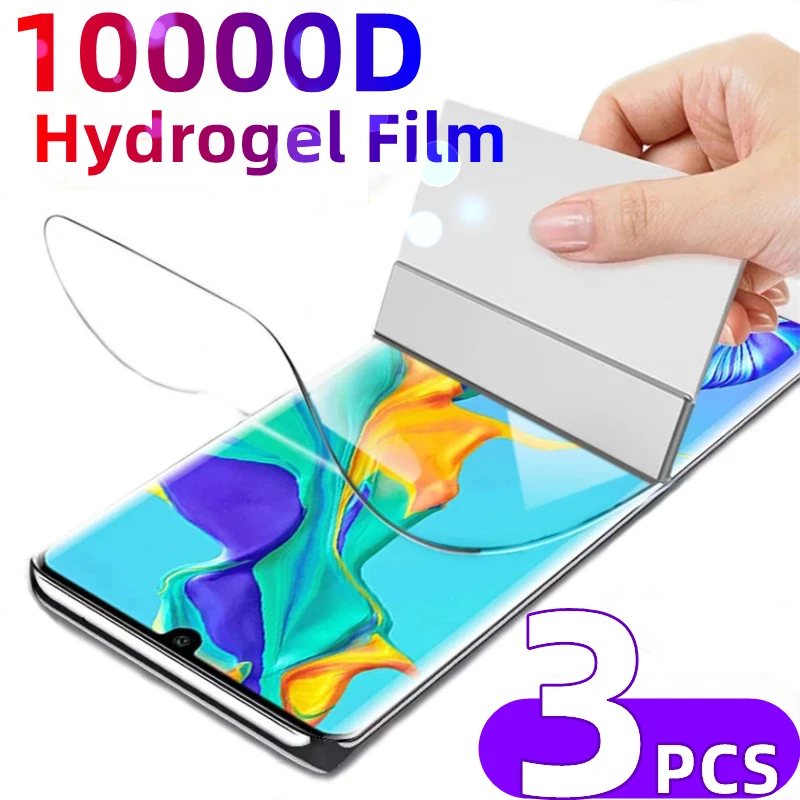 

3PCS Hydrogel Film for Moto G50 G41 G31 G30 G20 G10 Screen Protector for Motorola Z4 E32 E6S E7 Edge S30 X30 Film Not Glass