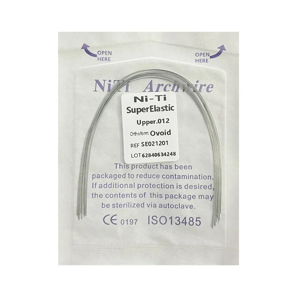 5 упаковок стоматологических дуговых проводов ортодонтическая суперэластичная