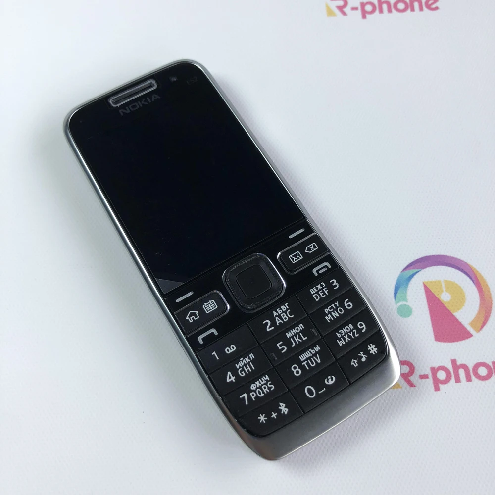 Nokia E52 оригинальный мобильный телефон Bluetooth WIFI GPS 3G сотовый русская клавиатура