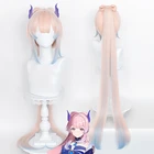 Парик для косплея Game Genshin Impact Kokomi, длинные светло-розовые голубые термостойкие синтетические волосы, парик с шапочкой