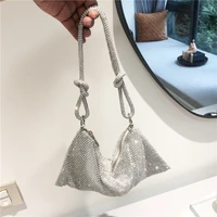 new diamond encrusted one shoulder portable underarm bag net red net diamond handbag womens rhinestone bag