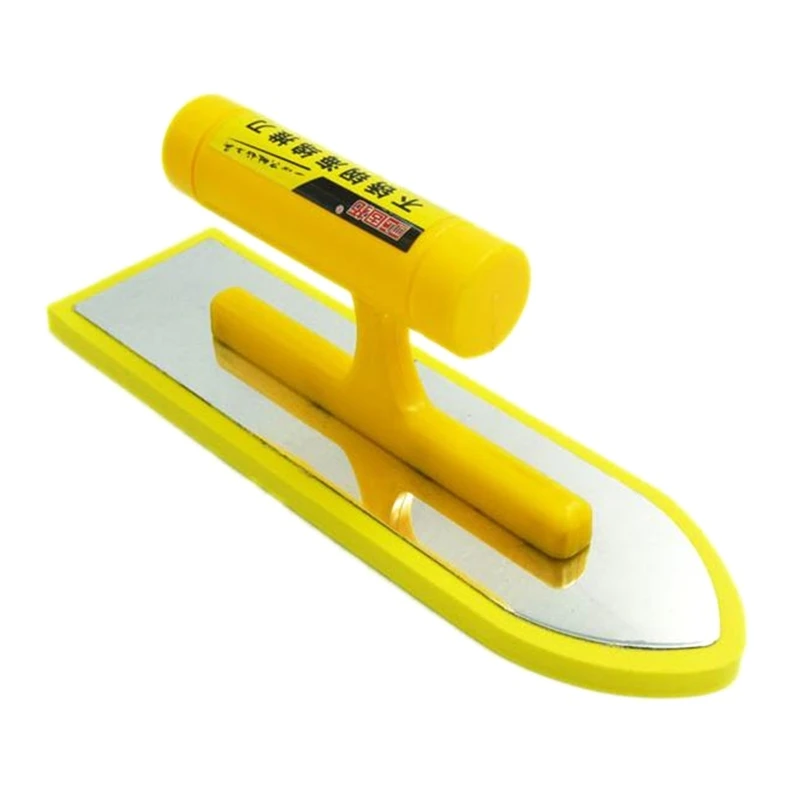 

Premium Stainless Steel Tile Caulking Trowel with Grip Handle Plastering Build Lightweight Hand Trowel Plastering