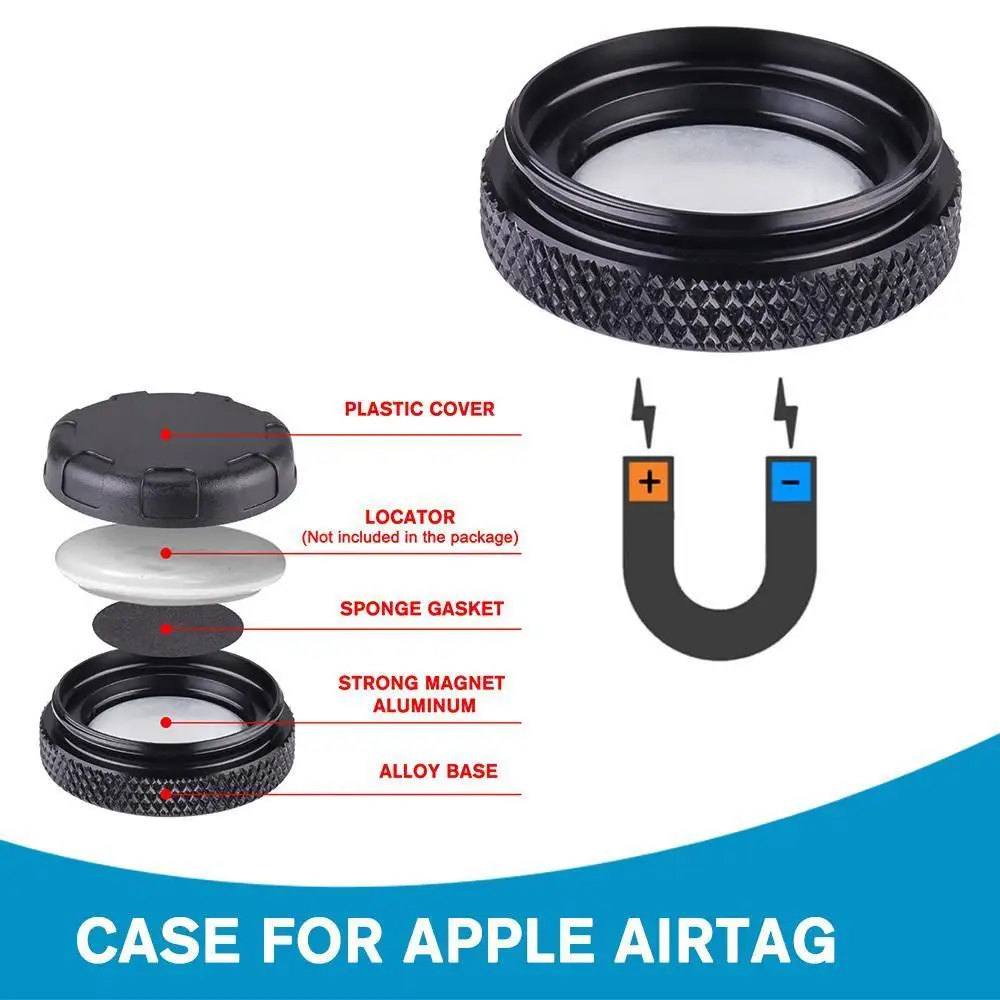 

Магнитный защитный чехол для Apple Airtag, защитный чехол для нескольких сцен, Противоугонный кронштейн, позиционирование, защита от потери, Магнитный чехол