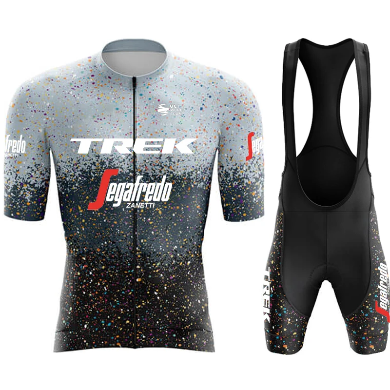 

Men's Cycling Outfit Set TREK Clothing Pants Man Clothes Complete 2023 Mtb Gel Jersey Summer Bib Shorts Uniform Sports Maillot