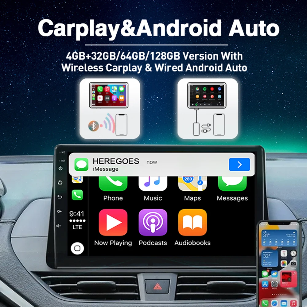 Беспроводной автомобильный DVD-плеер Carplay DSP Android 12 0 для KIA CERATO 4 Forte K3 2018 2019 2020 GPS