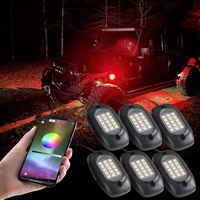 car chassis light rgb color mobile app remote control atmosphere light rock light led for wrangler pickup truck 456 lights