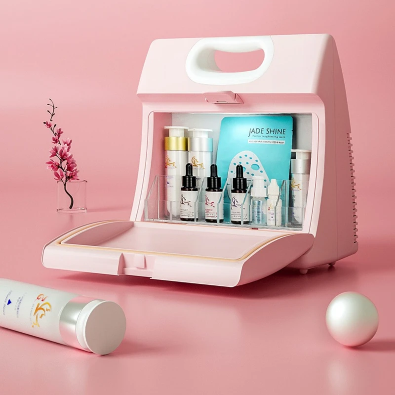 

Portable Pink Cosmetic Refrigerator Mini Refrigerator