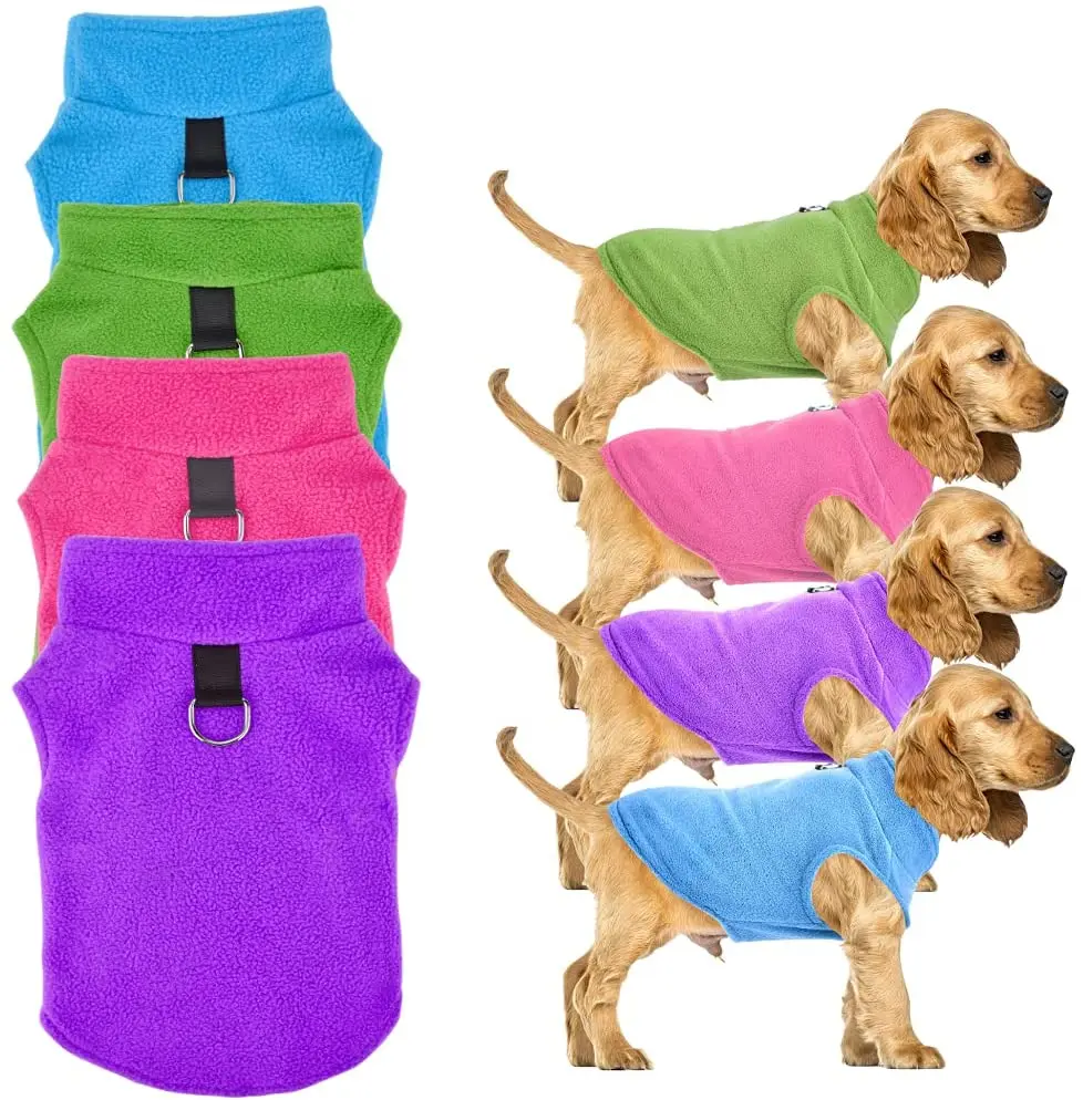

Solid Fleece Vest Dog Sweater Warm Pullover Fleece Dog Jacket Winter Dog Clothes for Small Dogs Boy Chihuahua Yorkies Bulldog