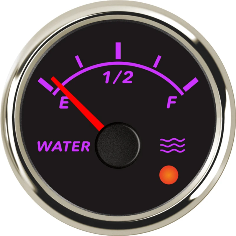 Новый тип 0-190 Ом 240-33 указатель уровня воды 52 мм черные измерители с сигнализацией