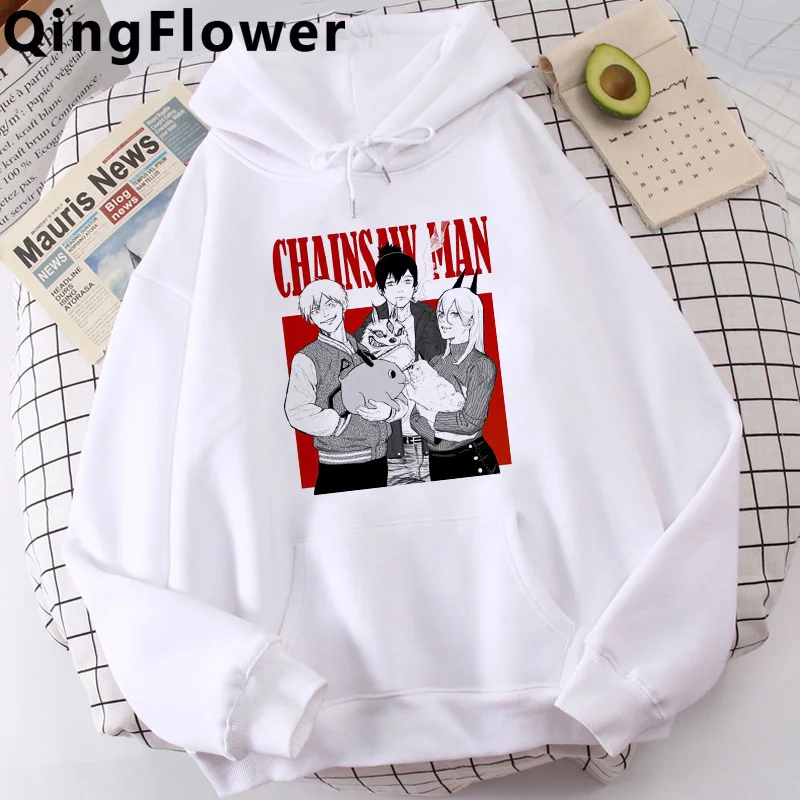 

Chainsaw Man Pochita Makima hoodies men sweat y2k Winter sweater man aesthetic Hood