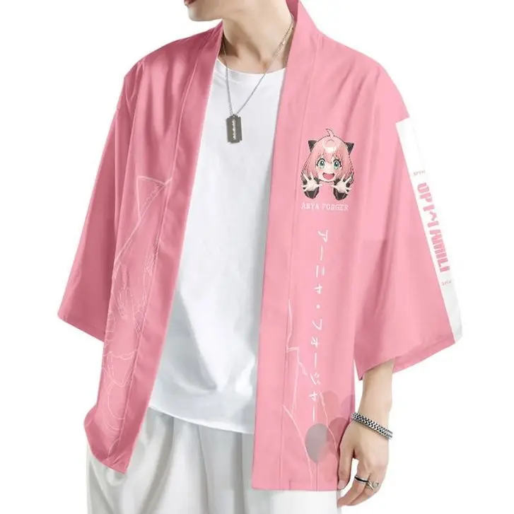 

Anime Peripherals SPY×FAMILY Men's Round Neck Bottom Shirt Short Sleeve Jacket Fashion Gift Cartoon