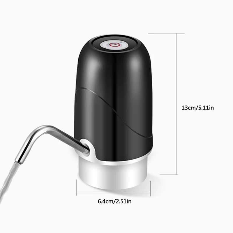 

Portable Electric Water Dispenser with Durable Silicone Water Pipe Electric USB Water Bottle Pump Used for Home Office