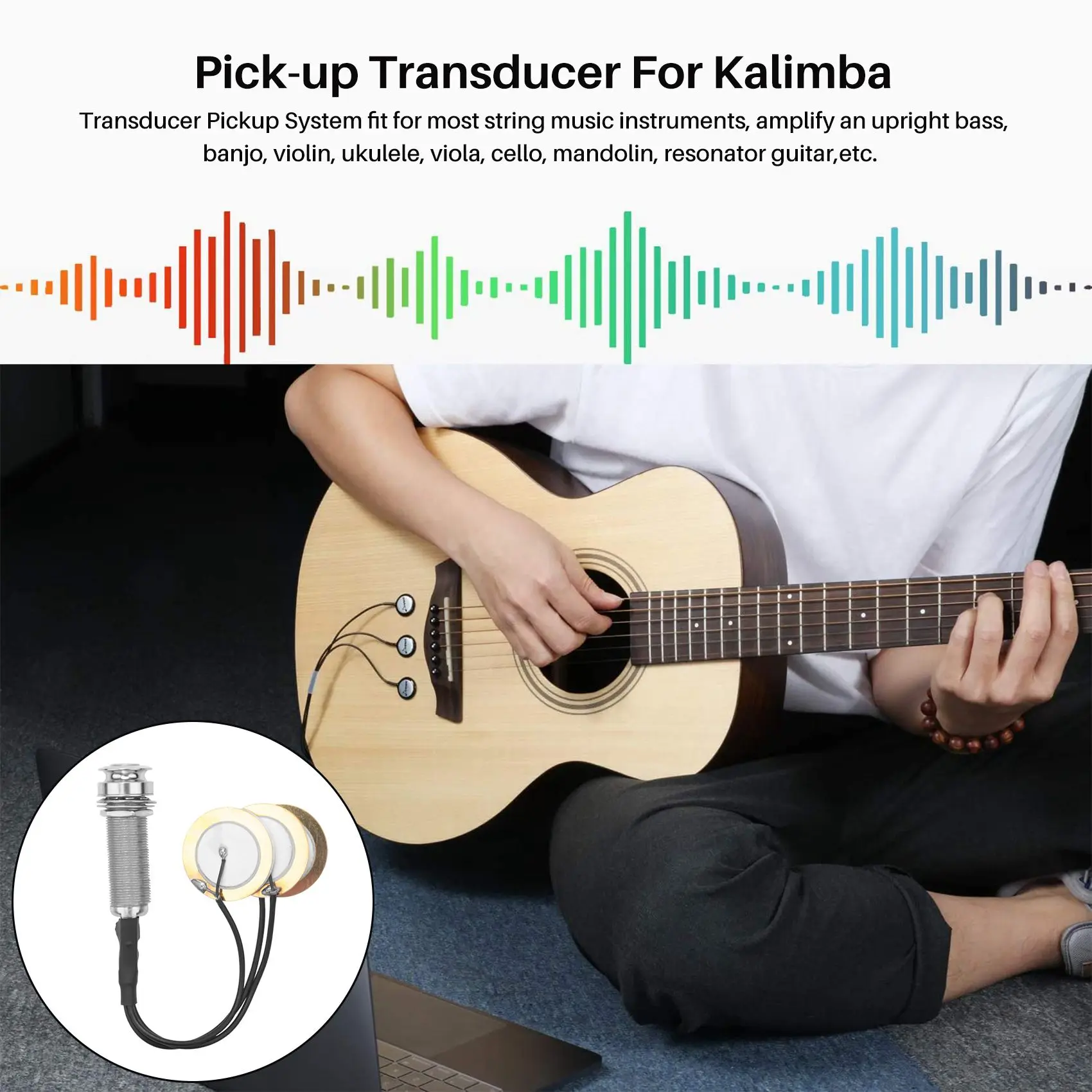 Пьезоконтактный микрофон 3 преобразовательные звукосниматели с торцевым