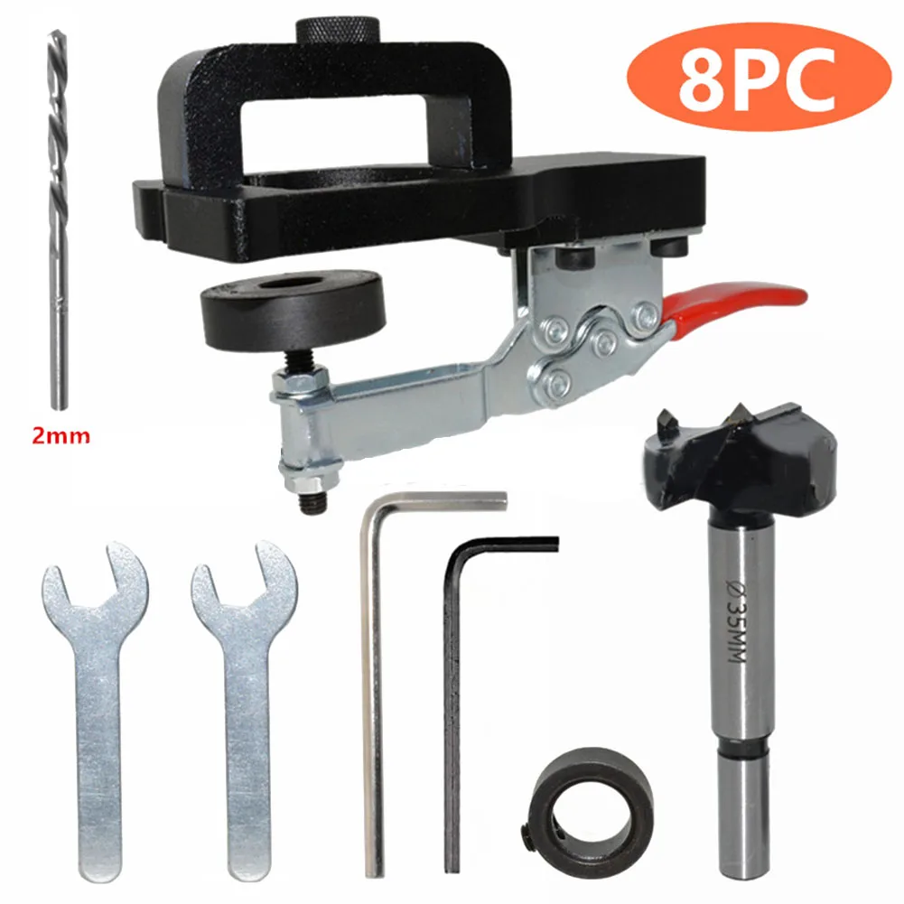 

35mm Hole Opener Hinge Opener Door Cabinets Hinge Locator Wood Work Hole Drilling Guide Locator Woodworking Hole Opener