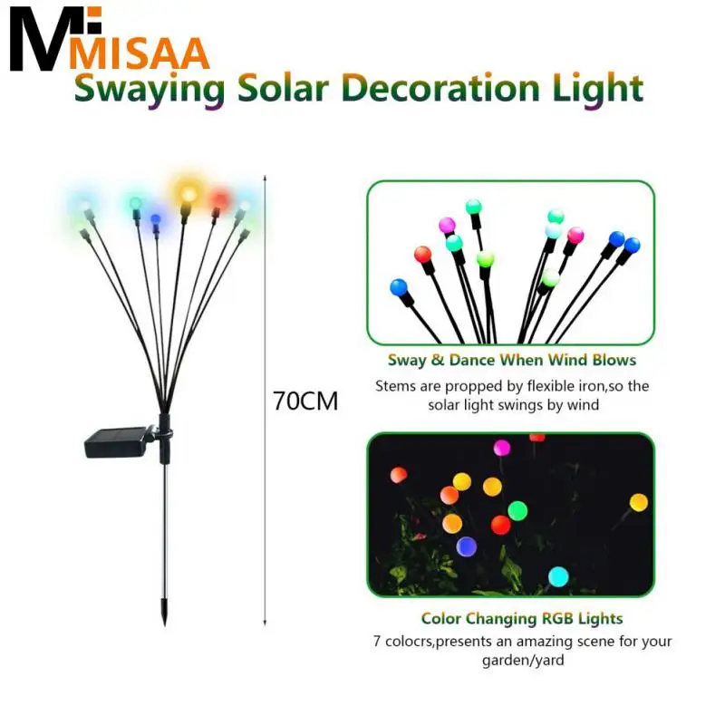 

Landscape Lights Waterproof Colorful Outdoor Garden Sunlight Powered Garden Home Wholesale Garden Decoration Solar Outdoor Light