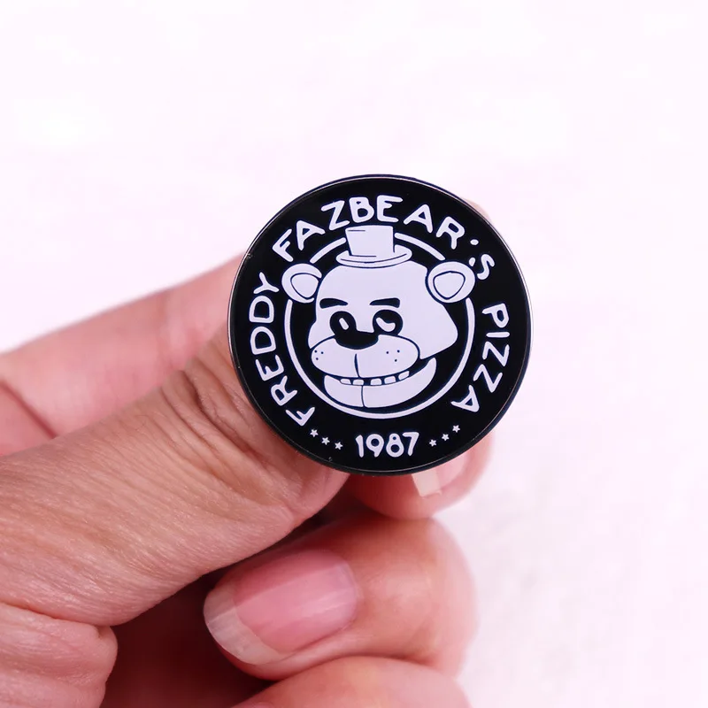 Эмалированные булавки Пять ночей в Фредди значок ужасов с медведем на лацкане