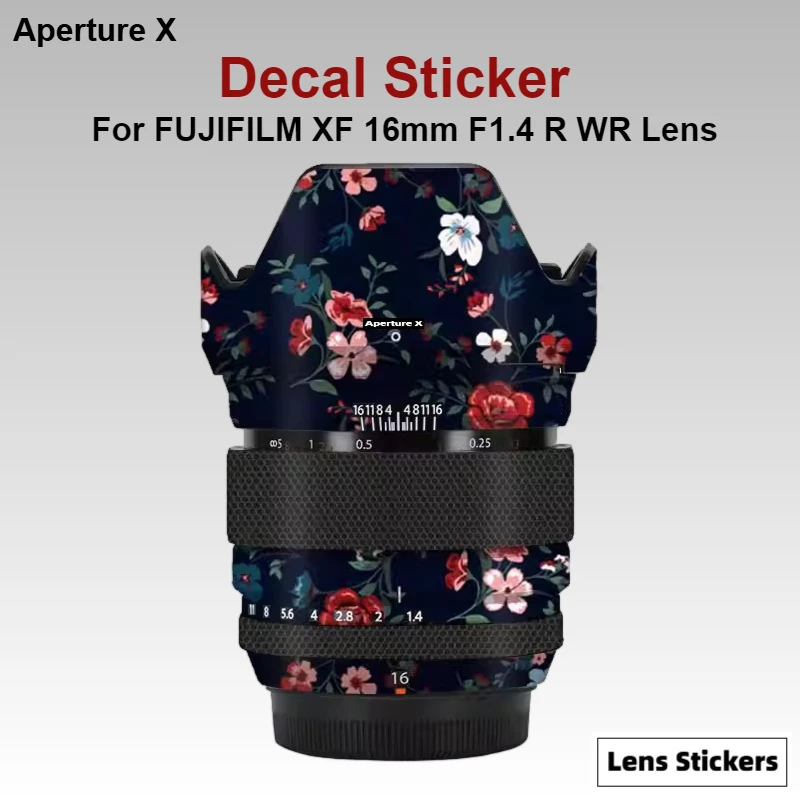 Фото Для FUJIFILM XF 16 мм F1.4 R WR наклейка на объектив защитная наклейка на кожу виниловая пленка защитная пленка от царапин XF16 F/1.4 №2