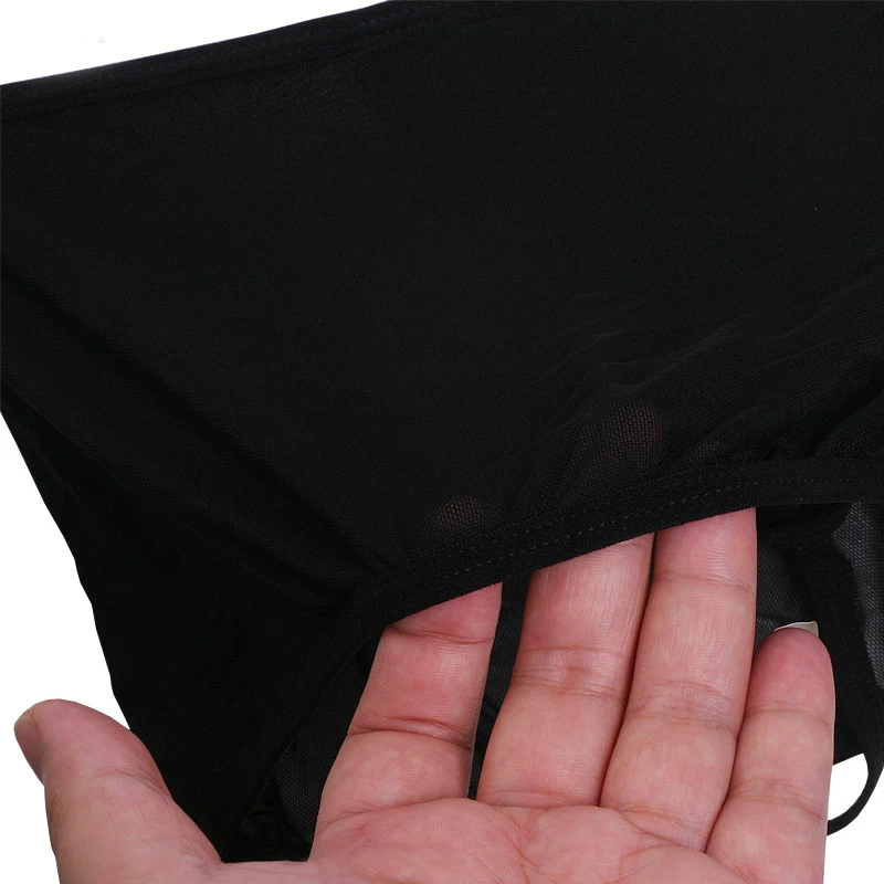 Transparent Gauze Skirt Temptation Sexy Low Waist T Panties Home Male Funny Underwear Pouch Inside Ropa Interior Hombre Clothing