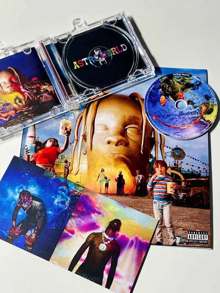 Рэп Трэвис Скотт МИНИ-музыка CD NFC брелок для игр песен Astroworld альбом Utopia DIY ожерелье