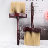 soft reddish brown neck face duster brushes barber hair clean hairbrush beard brush cutting hairdressing styling tool