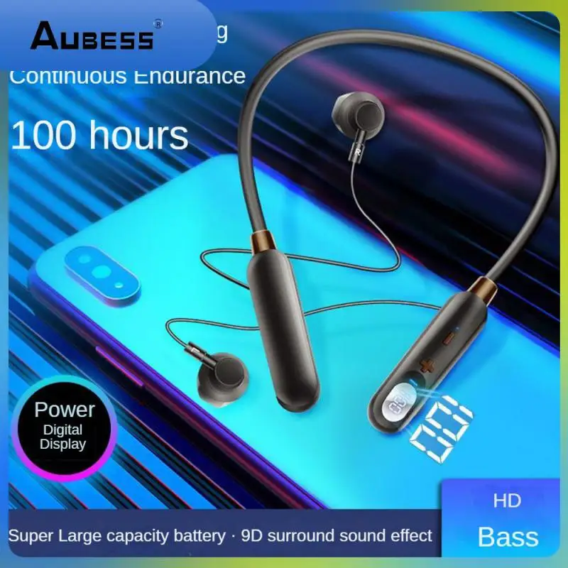 

Mini Hifi Earplugs Waterproof Earbuds Wireless Headset For Akz-r18 50h Stereo Earphones Magnetic Headphone Neckband V5.3