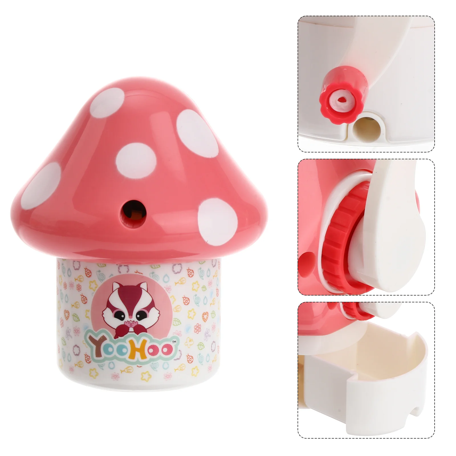 

Cartoon Mushroom Shaped Sharpener School Gift Prize for Children Kids (Red)